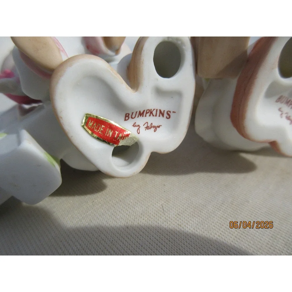 Vintage Bumpkins by Fabrizio Porcelain Figurines Set Numbers 1-5 Birthday Kids